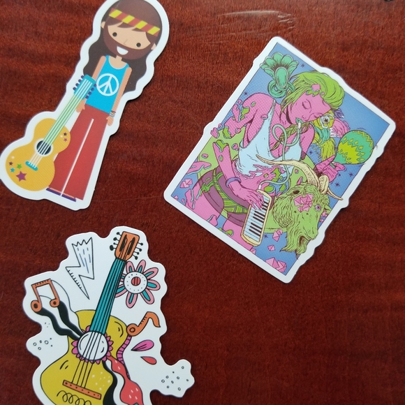 *Brand New!* 7 pc. Retro music sticker pack - Picture 8 of 9